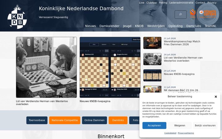 Screenshot of kndb.nl