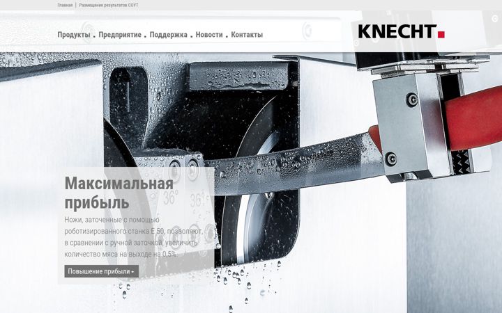 Captura de ecrã de knecht-rus.ru