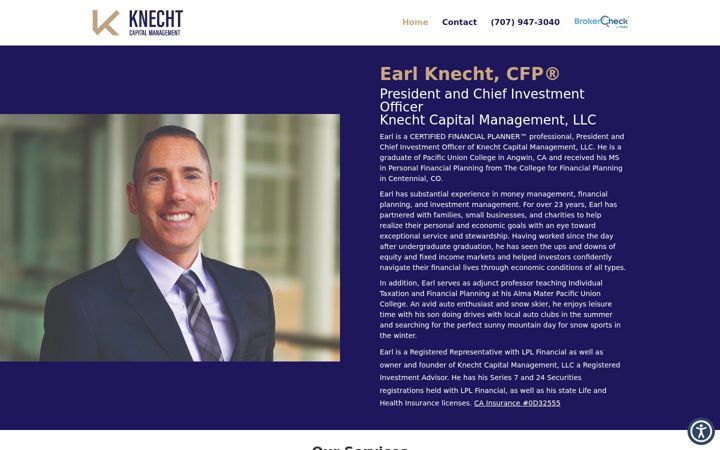 Screenshot of knechtcapital.com