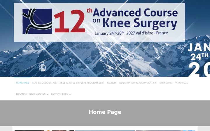 Screenshot of kneecourse.com