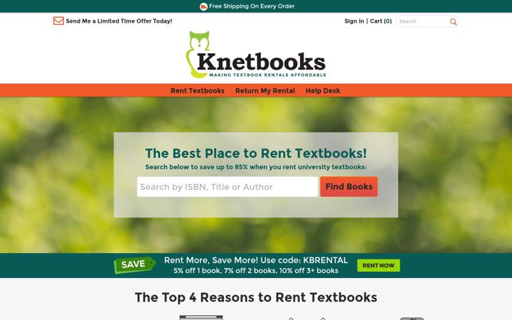 Screenshot of knetbooks.com