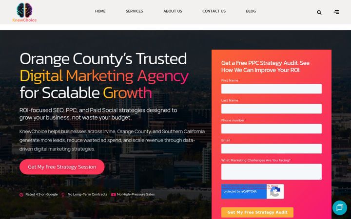 Screenshot of knewchoice.com