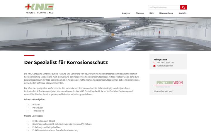 Screenshot of kng-consulting.de