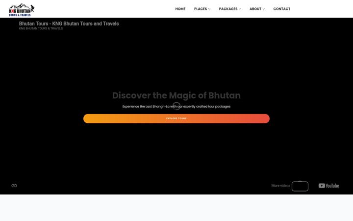 Screenshot of kngbhutan.com