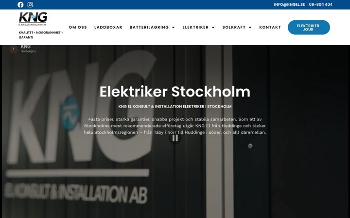 Screenshot of kngel.se
