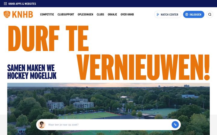 Screenshot of knhb.nl