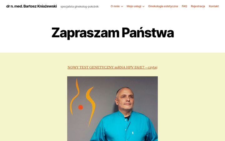 Screenshot of kniazewski.pl