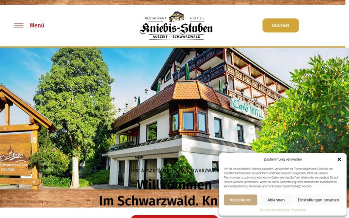 Screenshot of kniebis-stuben.de