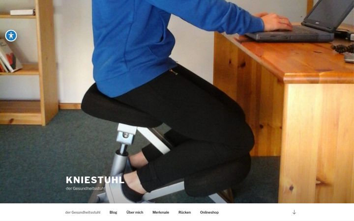 Screenshot of kniestuhl.de