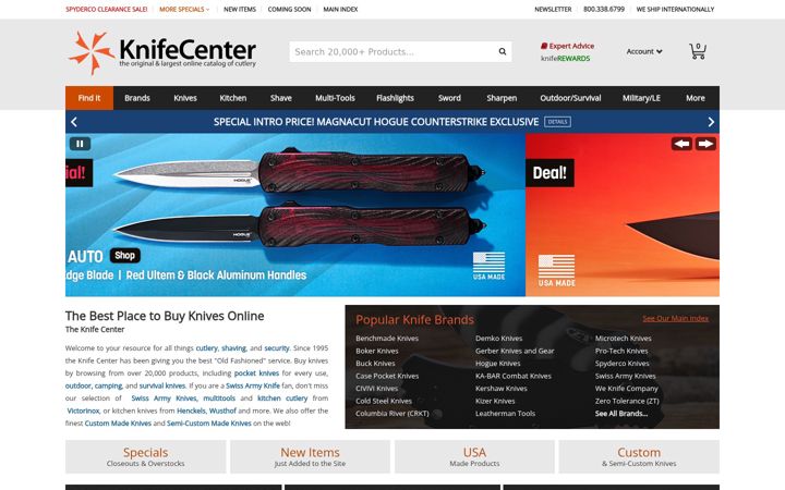 Zrzut ekranu knifecenter.com