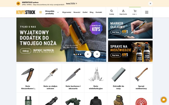 Screenshot of knifestock.pl