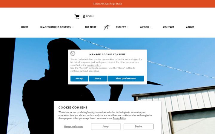 Screenshot of knightforgestudio.com
