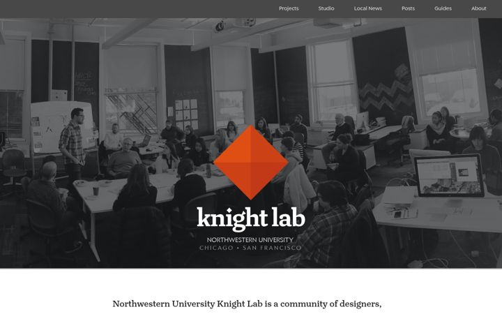 Screenshot of knightlab.com