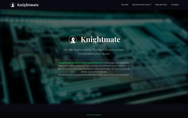 Screenshot of knightmate.com
