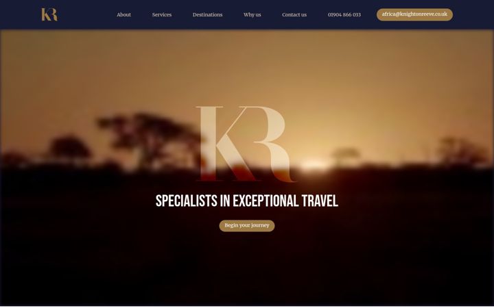 Screenshot of knightonreeve.co.uk