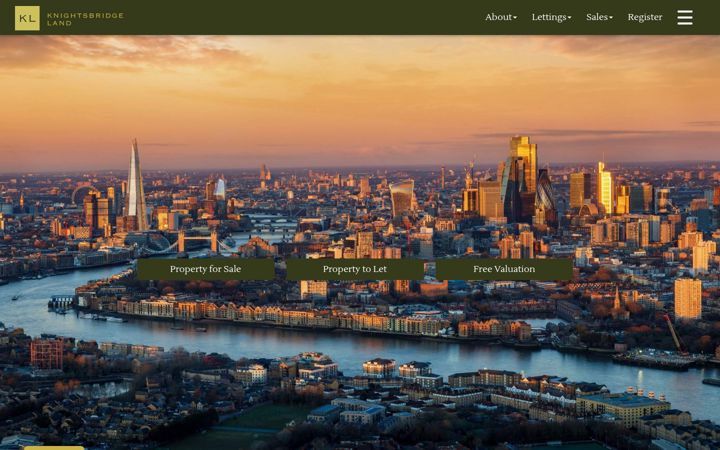 Screenshot of knightsbridgeland.com