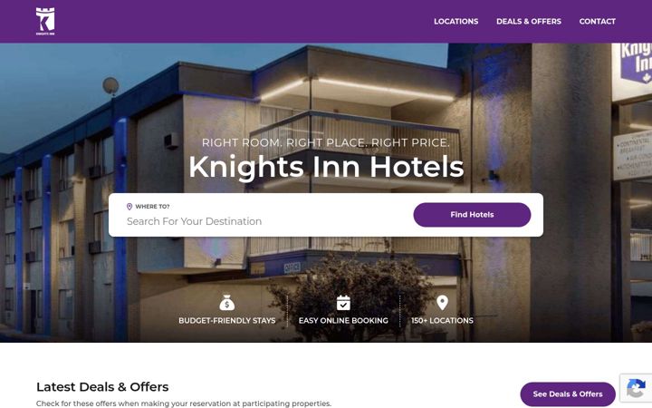 Screenshot of knightsinn.com