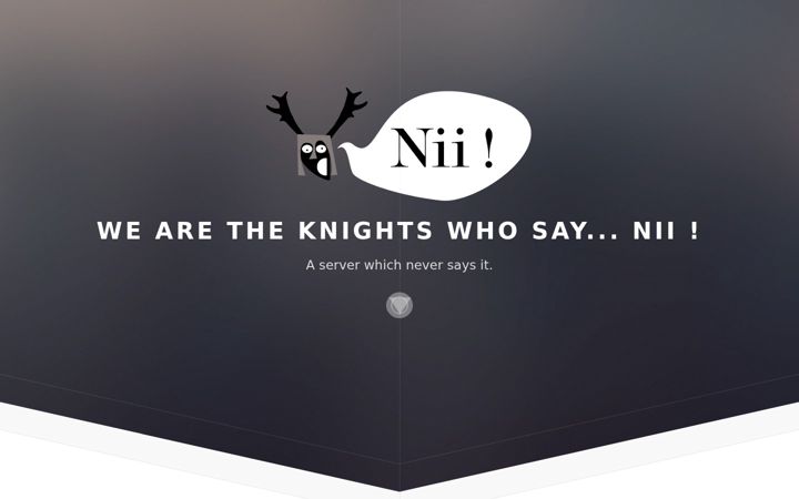 Screenshot of knightsofnii.com