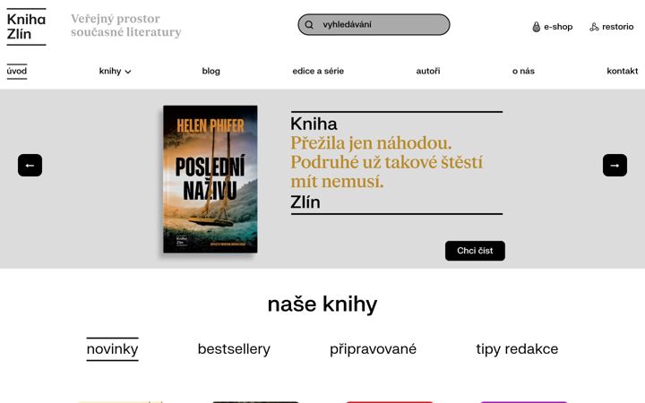 Screenshot of knihazlin.cz