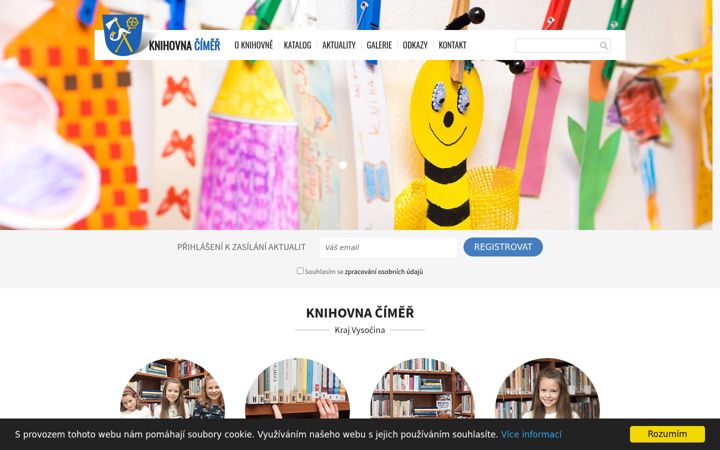 Screenshot of knihovnacimer.cz