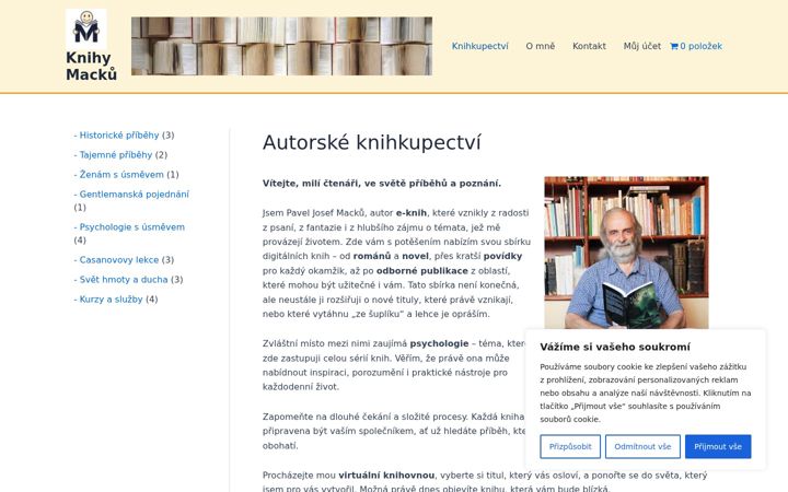Screenshot of knihymacku.cz