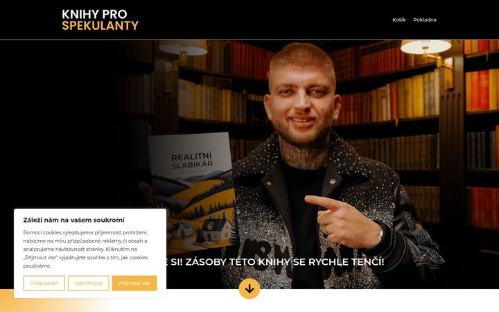 Screenshot of knihyprospekulanty.cz
