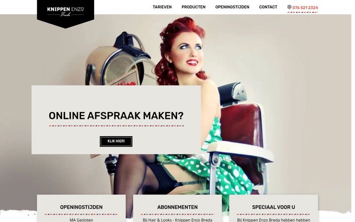 Screenshot of knippenenzo.nl
