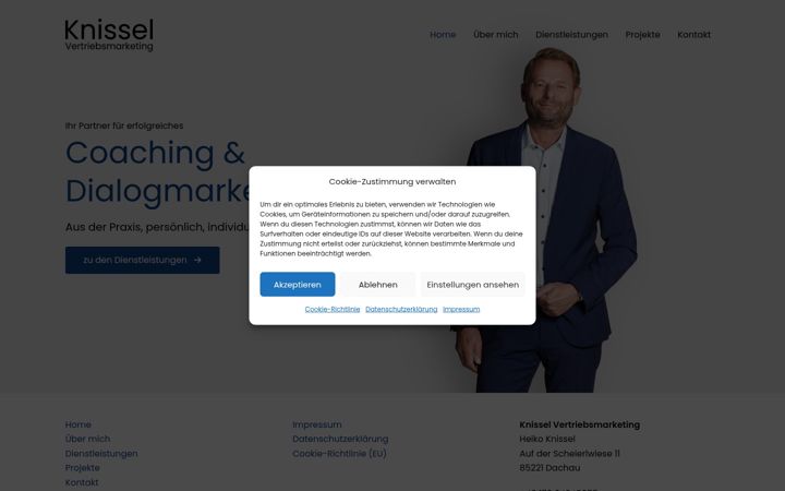 Screenshot of knissel-vertriebsmarketing.de