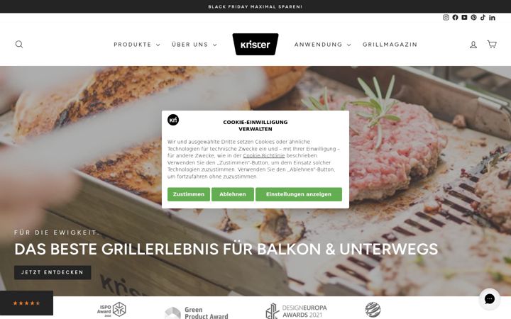 Screenshot of knister-grill.com