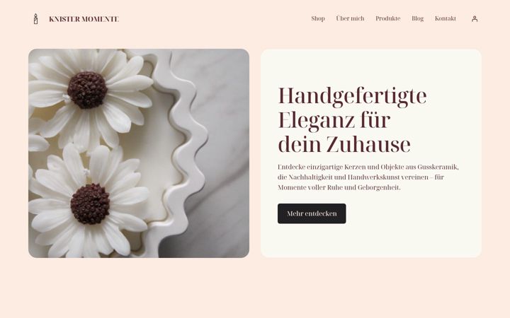 Screenshot of knister-momente.de