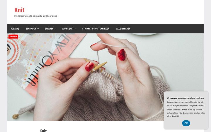 Screenshot of knit.dk