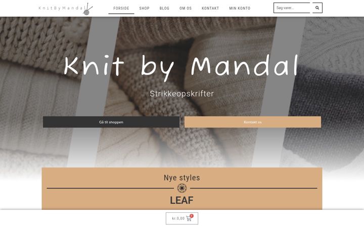 Screenshot of knitbymandal.dk