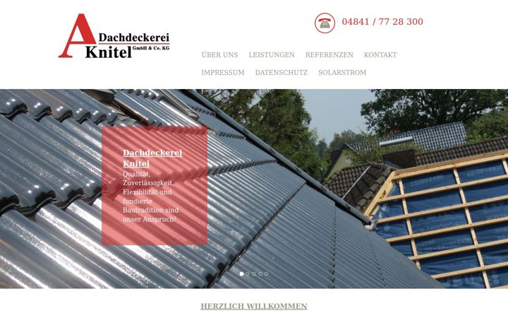 Screenshot of knitel-dachdeckerei.de