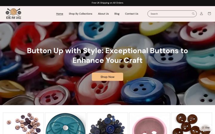 Screenshot of knitforless.com