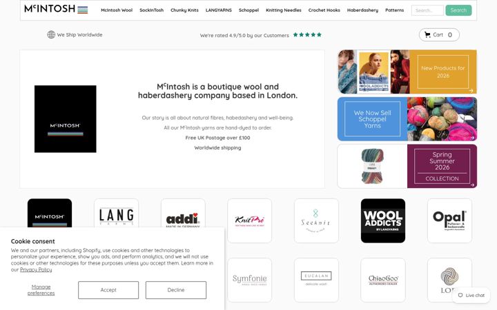 Screenshot of knitmcintosh.com