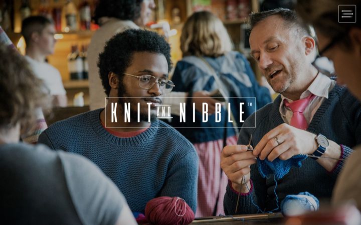 Screenshot of knitnibble.com