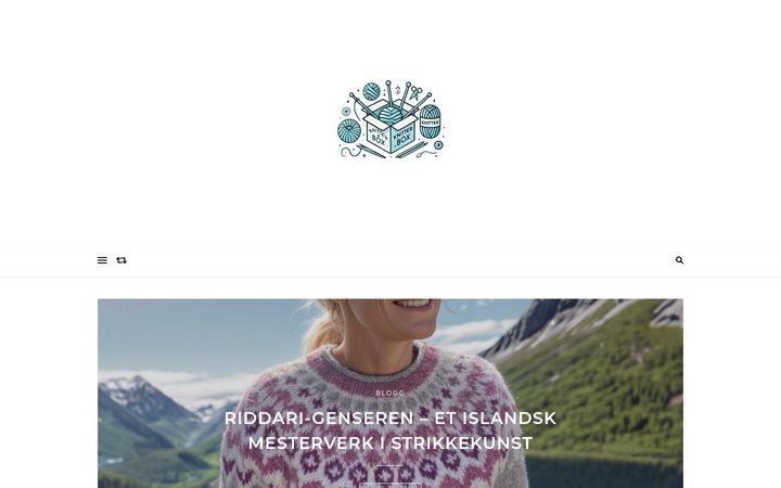 Screenshot of knittersbox.no