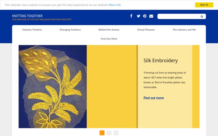 Screenshot of knittingtogether.org.uk