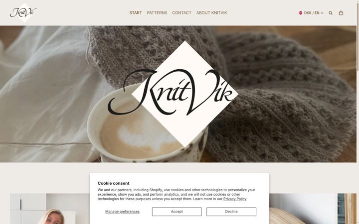 Screenshot von knitvik.com