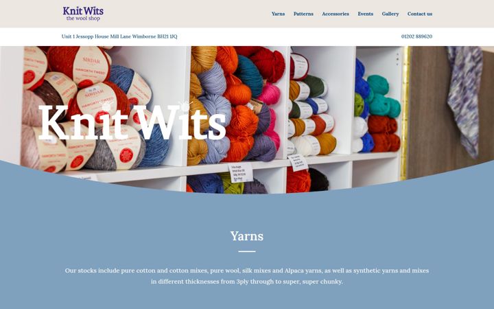 Screenshot of knitwitsdorset.co.uk