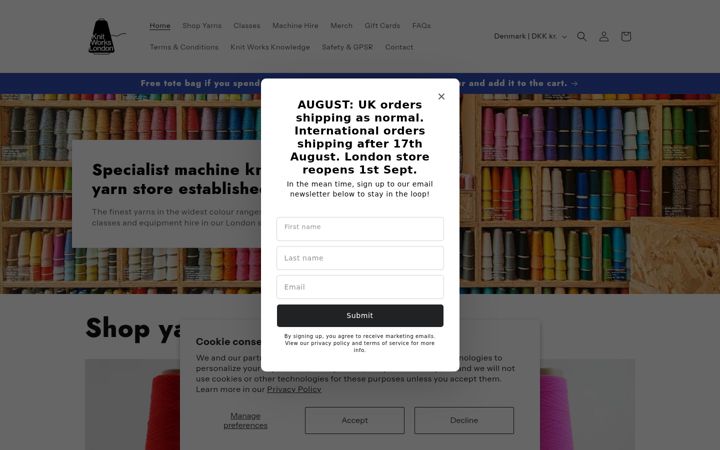 Screenshot of knitworkslondon.com