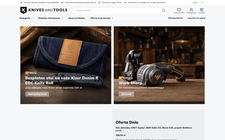 Screenshot of knivesandtools.pl