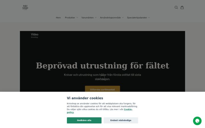 Screenshot of knivshop.se