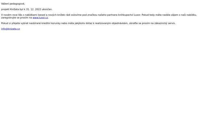 Screenshot of knizata.cz