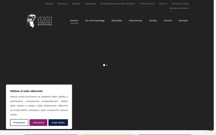 Screenshot of kniznicagfb.sk