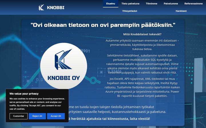Screenshot of knobbi.eu