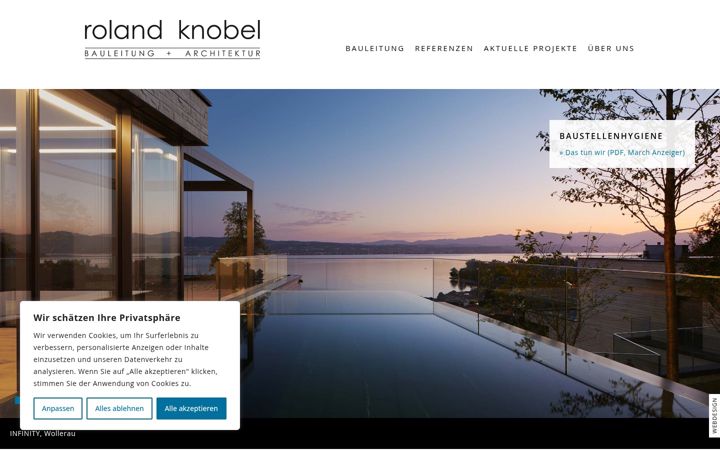 Screenshot of knobel-bauleitung.ch