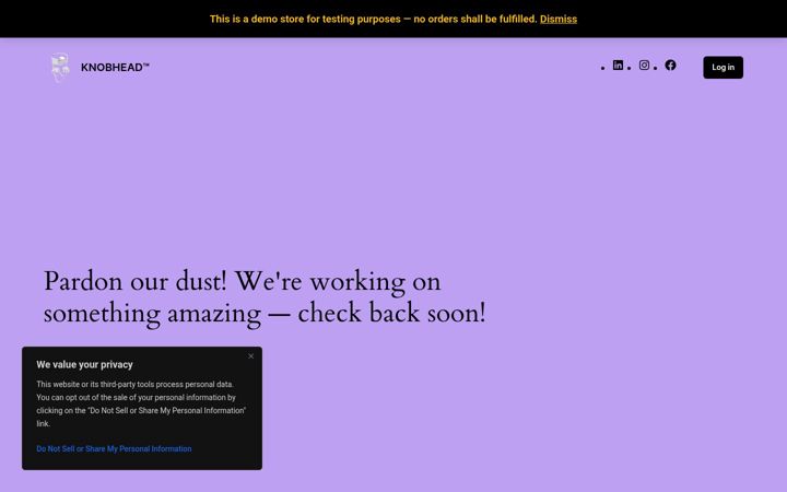 Screenshot of knobheadctrls.com