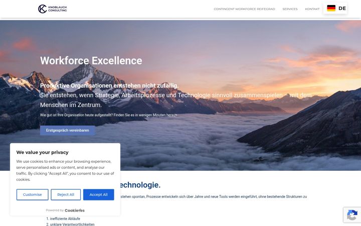 Screenshot of knoblauch-consulting.ch