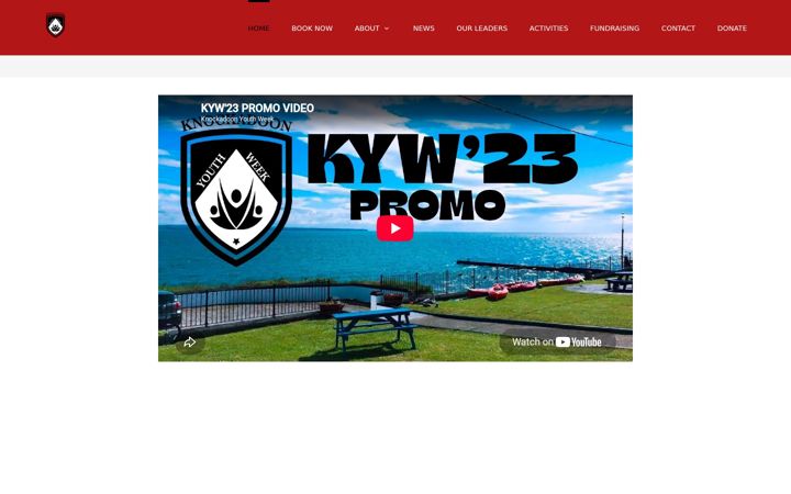 Screenshot of knockadoonyouthweek.com
